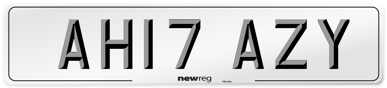 AH17 AZY Number Plate from New Reg